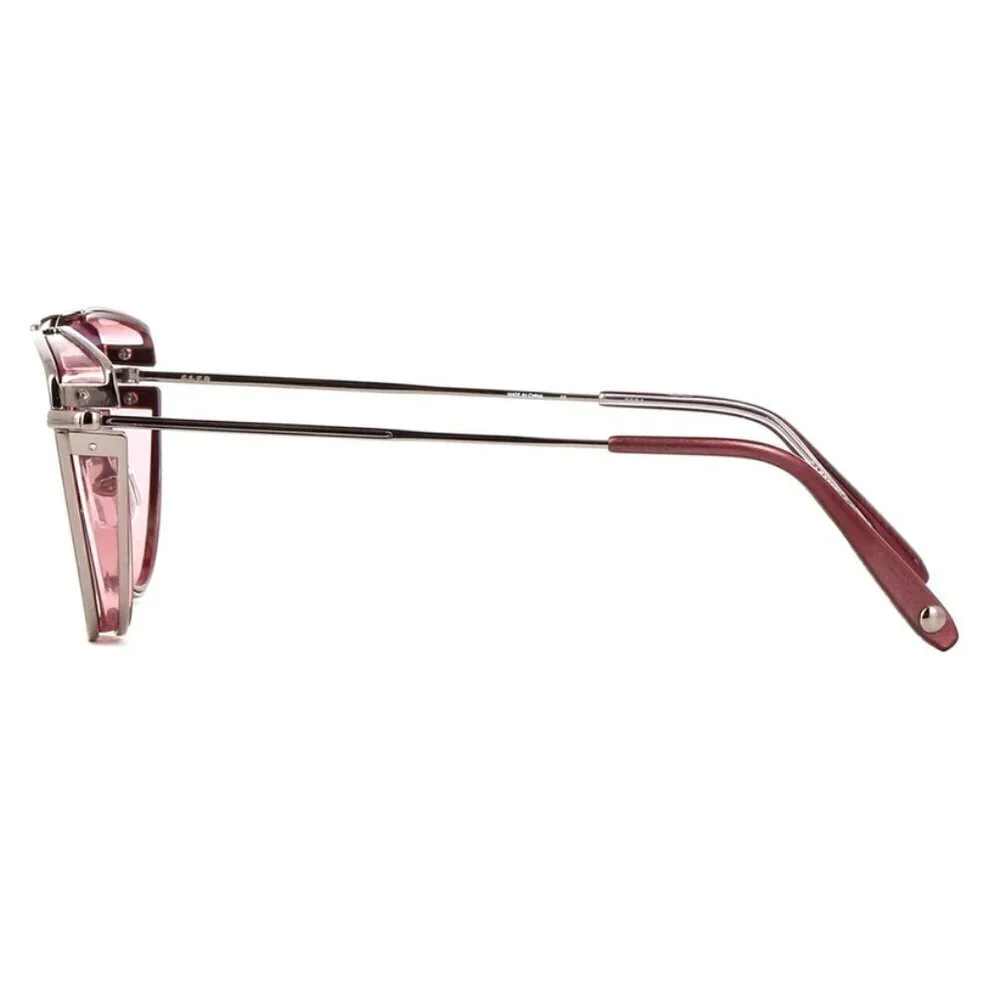 💕GARRETT LEIGHT💕 Zephyr Sunglasses ~ Plum Velvet Pink Blush Mirror Lens NWT